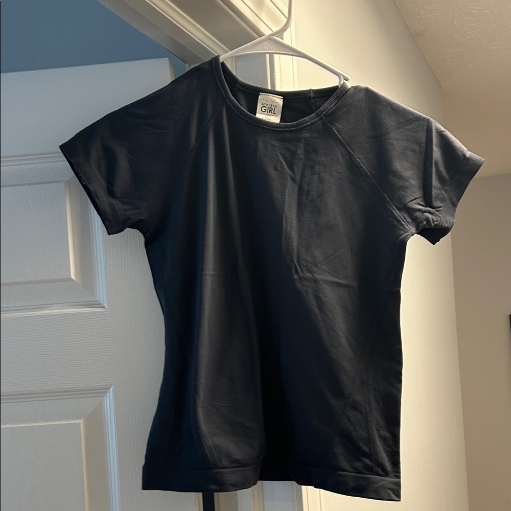 Athleta girl power up tee navy